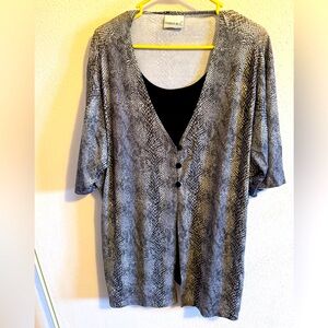 Blouse animal print 1X